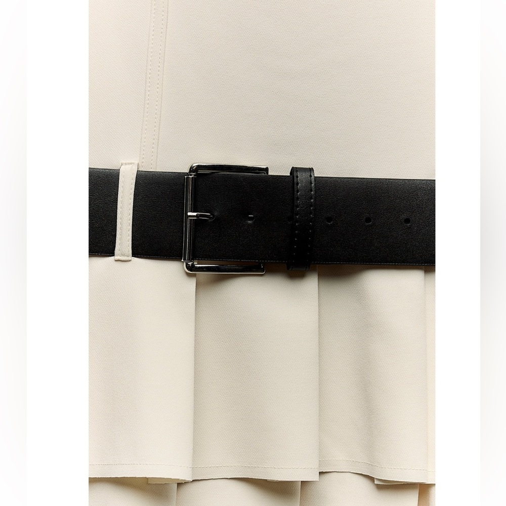 Zara White Mini Dress with Tiered Skirt - Picture 12 of 13